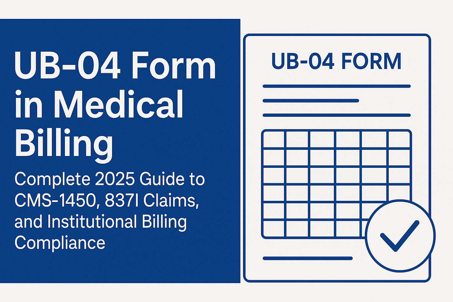 UB-04 Form in Medical Billing | CMS-1450 & 837I Guide (2025)