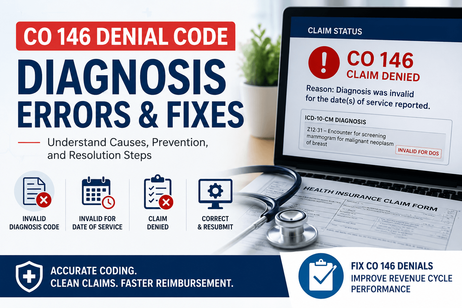 CO 146 Denial Code: Diagnosis Errors & Fixes Guide