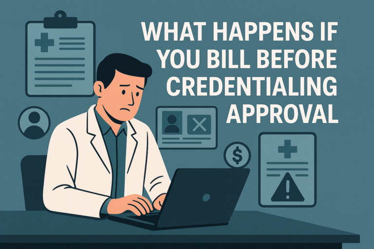 What Happens If You Bill Before Credentialing Approval?