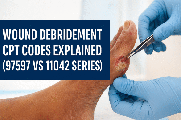 Wound Debridement CPT Codes 97597–11047 | Billing Guide 2025