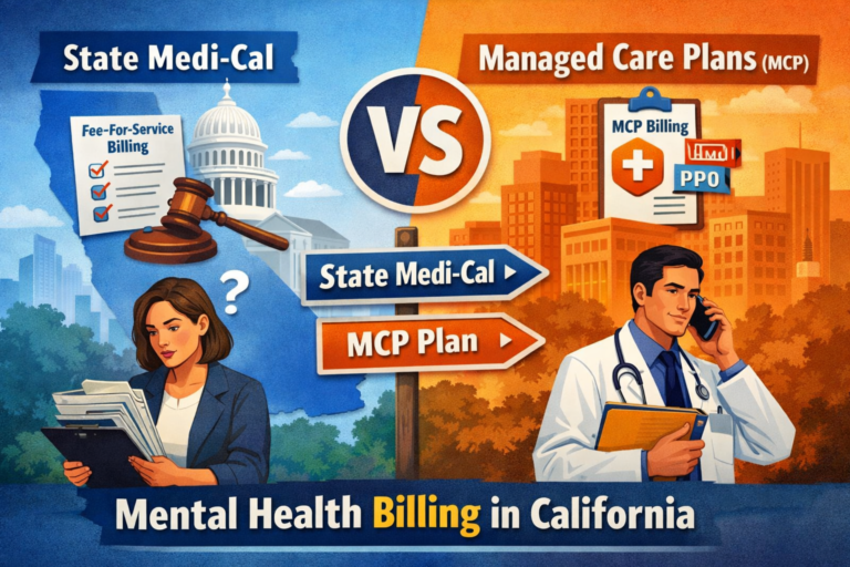 State Medi-Cal vs MCP Billing for Mental Health California